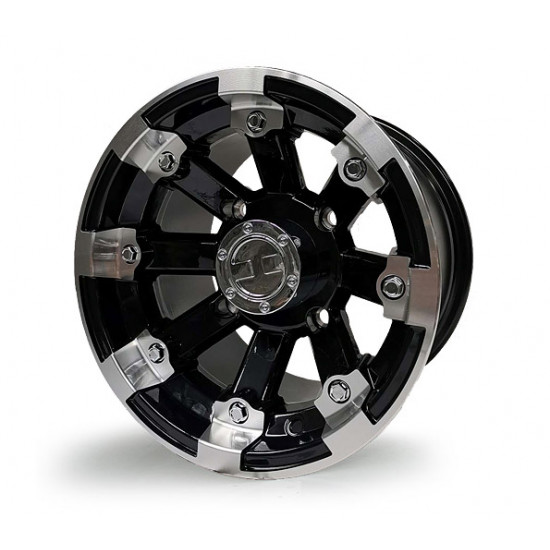 7JX12 H2 ALU 4/86/132.6 Ø14.3 C60 ET2.5 Gloss Black Machined 8911270-33